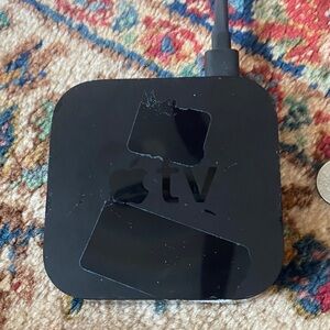 Apple TV Media Player in Black hdmi connector